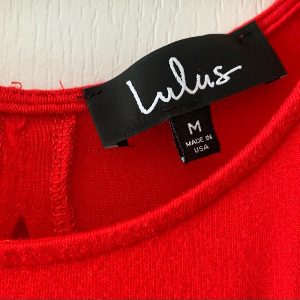 Lulu’s Tupelo red swing mini dress - Picture 5 of 8
